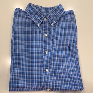 Ralph Lauren Blue Checkered Men's Shirt